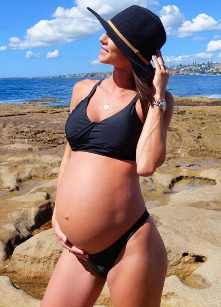 two piece pregnancy bathers