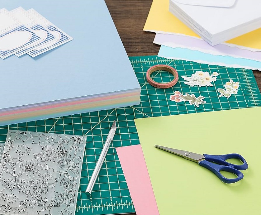 cardstock paper and supplies for crafts