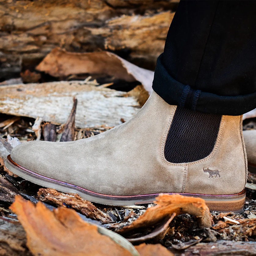 Richmond Chelsea Boots Beige Suede